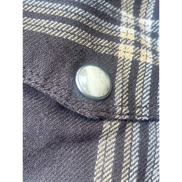 Lucky Brand California Fit Plaid Pearl Snap Shirt Mens M Country Ranch Western - Picture 4 of 8